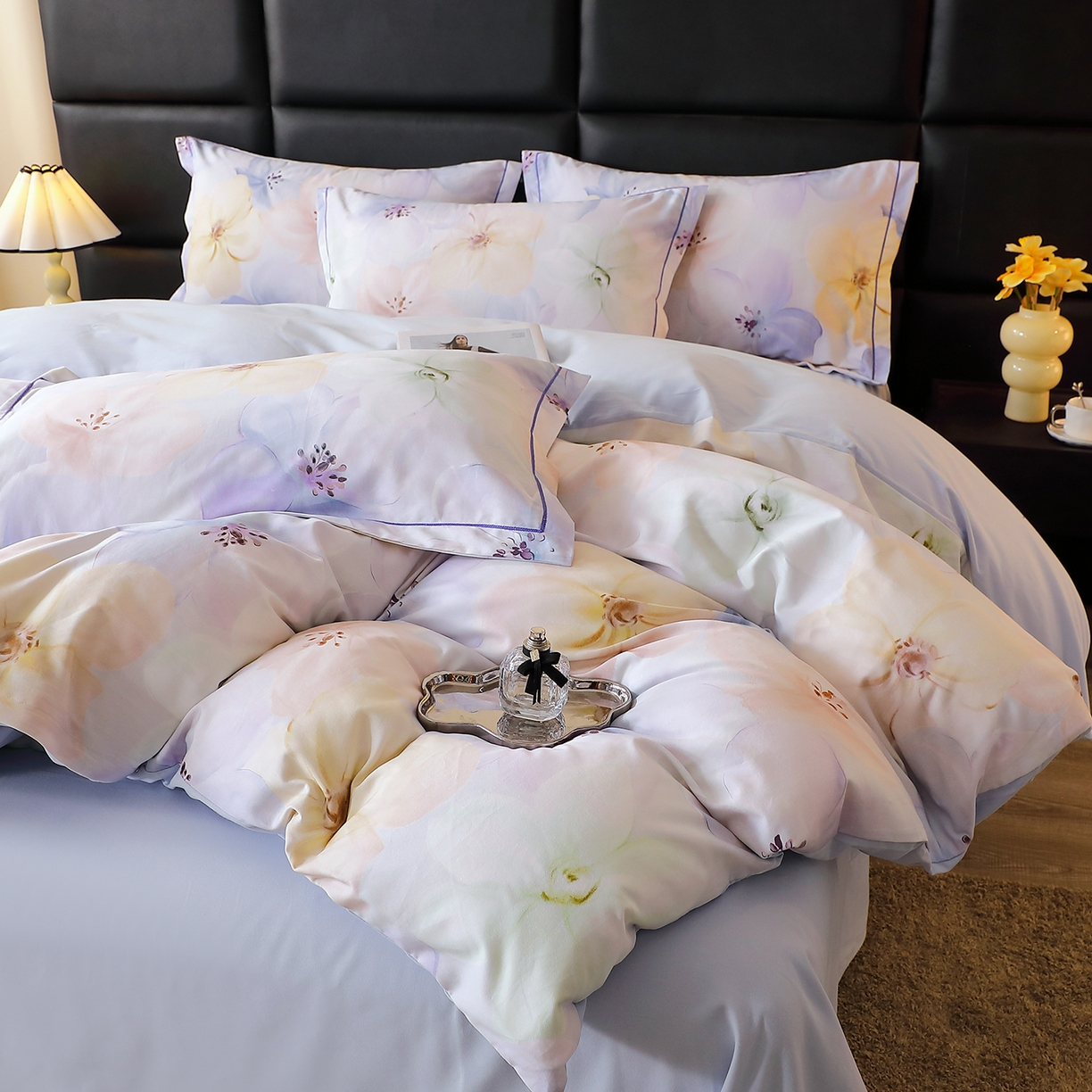 91家纺网 家纺一手货源 找家纺 （总）馨雅家纺 2025新款全棉磨毛数码印花四件套