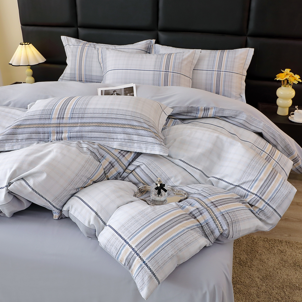 91家纺网 家纺一手货源 找家纺 （总）馨雅家纺 2025新款全棉磨毛数码印花四件套