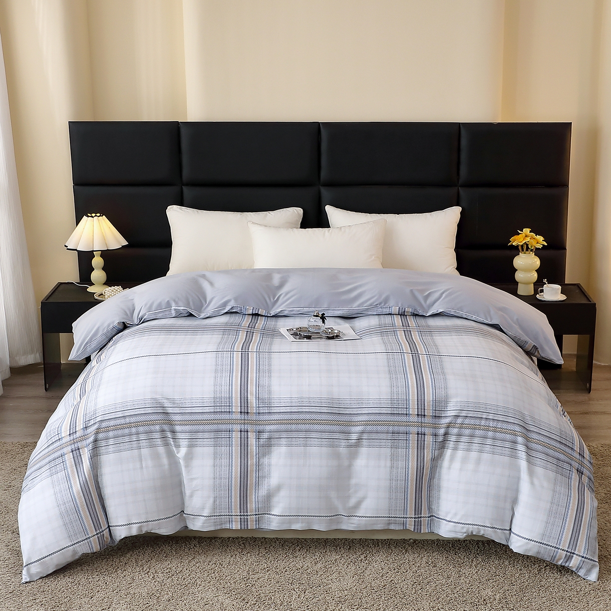 91家纺网 家纺一手货源 找家纺 （总）馨雅家纺 2025新款全棉磨毛数码印花单品被套