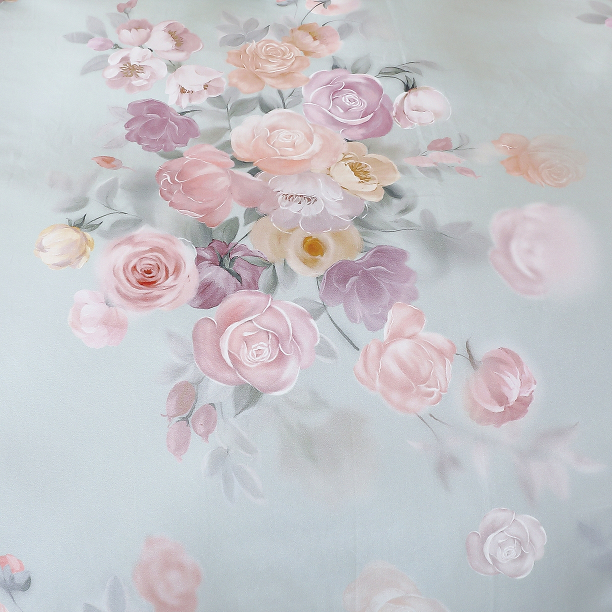 91家纺网 家纺一手货源 找家纺 馨雅家纺 2025新款全棉磨毛数码印花四件套 花落莉亚-绿