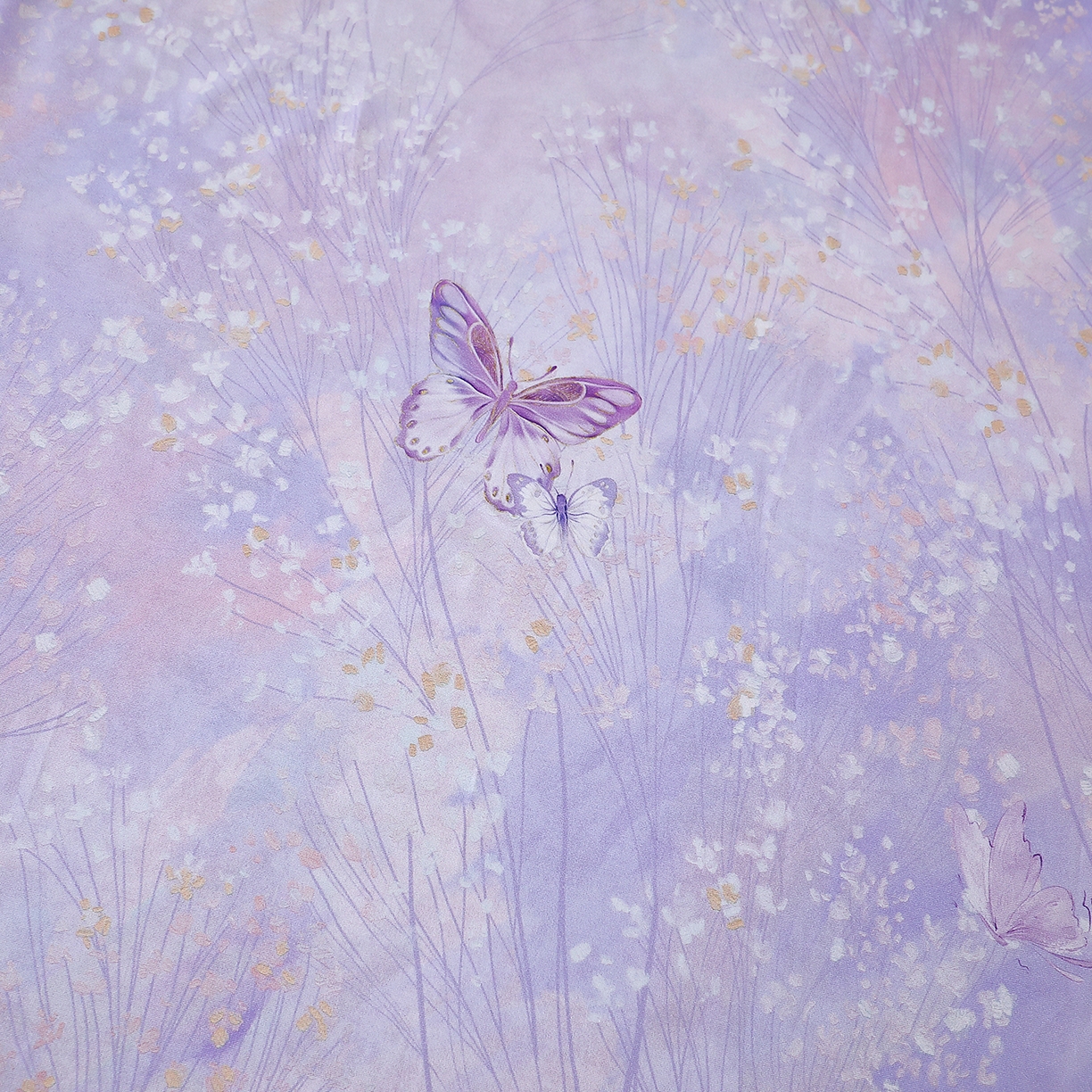 91家纺网 家纺一手货源 找家纺 馨雅家纺 2025新款全棉磨毛数码印花单品被套 迷蝶香-紫