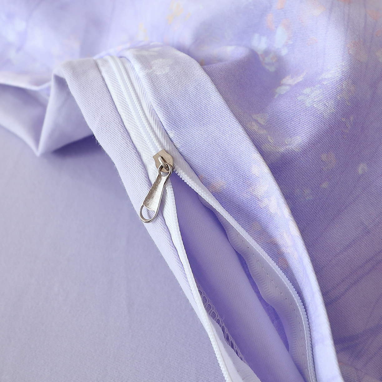 91家纺网 家纺一手货源 找家纺 馨雅家纺 2025新款全棉磨毛数码印花单品被套 迷蝶香-紫