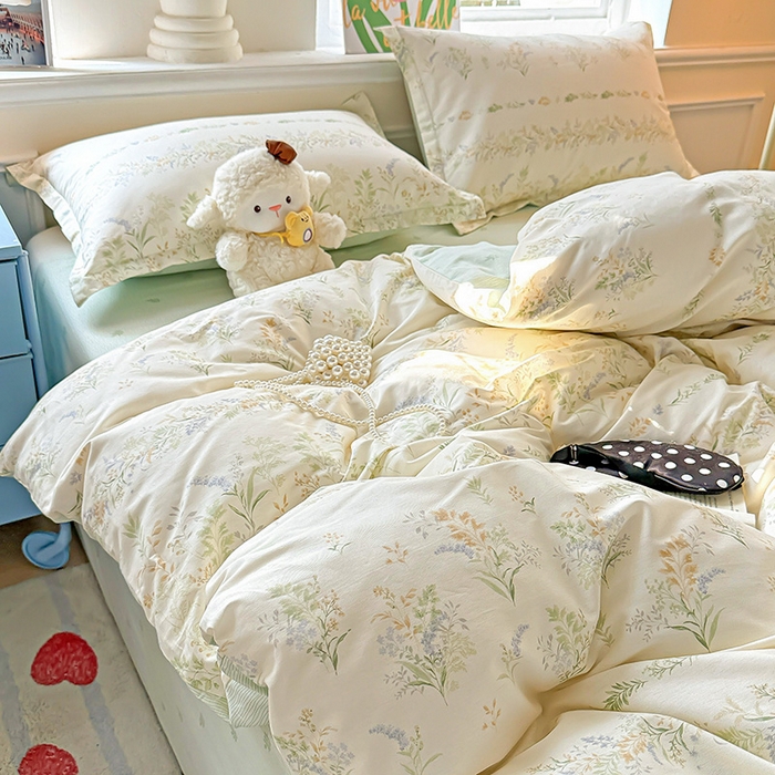 91家纺网 家纺一手货源 找家纺 卡普家居 2025新款全棉13070单品被套 丛草集