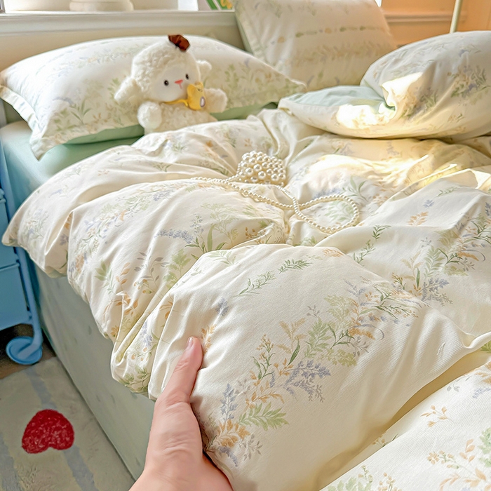 91家纺网 家纺一手货源 找家纺 卡普家居 2025新款全棉13070单品被套 丛草集