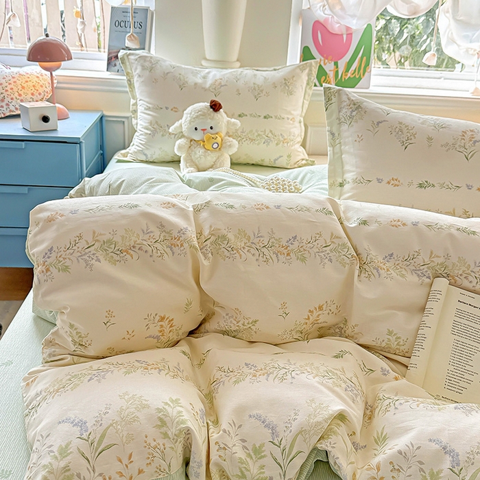 91家纺网 家纺一手货源 找家纺 卡普家居 2025新款全棉13070单品被套 丛草集