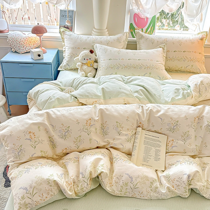 91家纺网 家纺一手货源 找家纺 卡普家居 2025新款全棉13070单品被套 丛草集