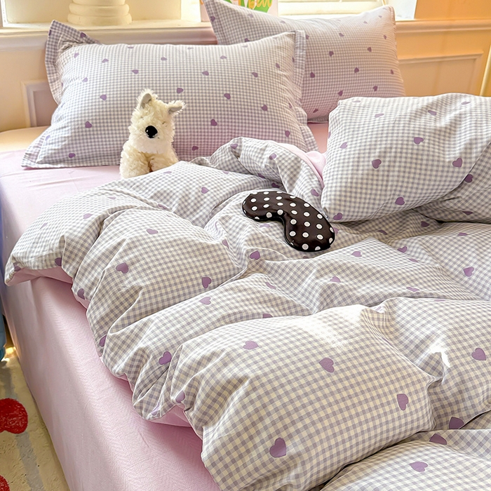 91家纺网 家纺一手货源 找家纺 卡普家居 2025新款全棉13070单品被套 格格甜心