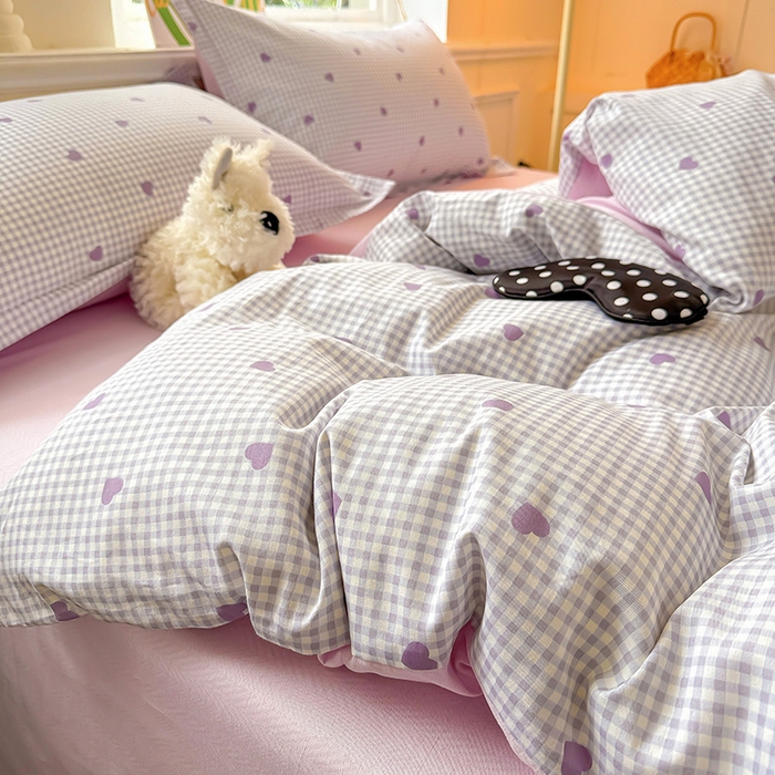 91家纺网 家纺一手货源 找家纺 卡普家居 2025新款全棉13070单品被套 格格甜心