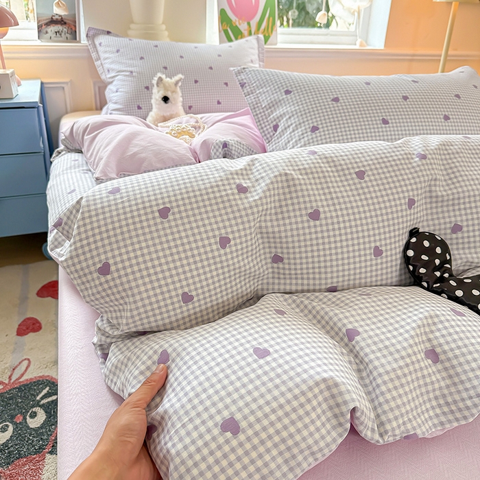 91家纺网 家纺一手货源 找家纺 卡普家居 2025新款全棉13070单品被套 格格甜心