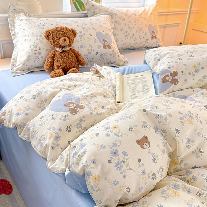 91家纺网 家纺一手货源 找家纺 卡普家居 2025新款全棉13070单品被套 旧书折痕