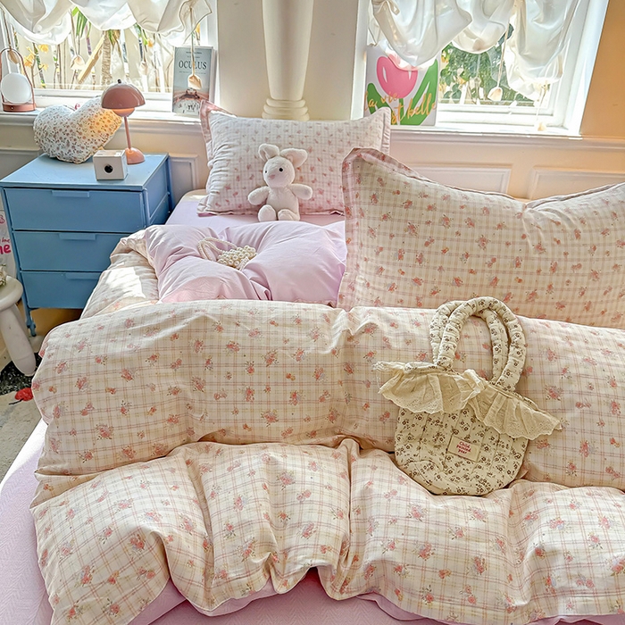 91家纺网 家纺一手货源 找家纺 卡普家居 2025新款全棉13070单品被套 梦幻花语