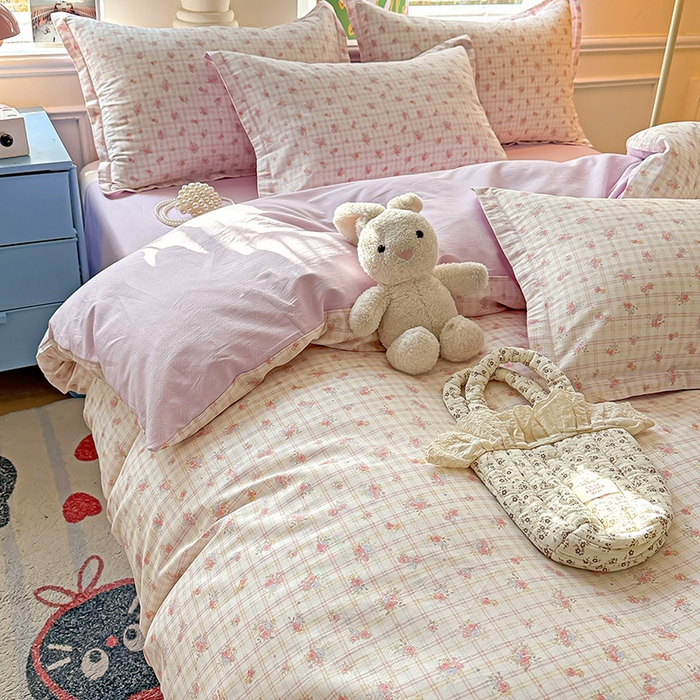 91家纺网 家纺一手货源 找家纺 卡普家居 2025新款全棉13070单品被套 梦幻花语