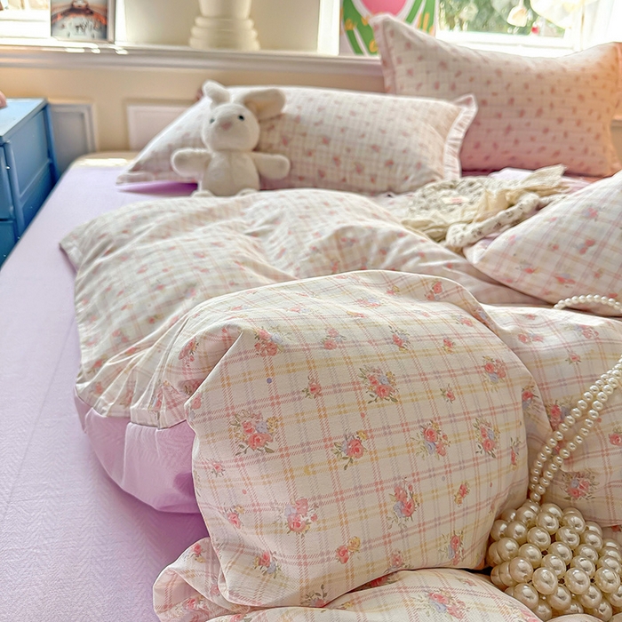 91家纺网 家纺一手货源 找家纺 卡普家居 2025新款全棉13070单品被套 梦幻花语