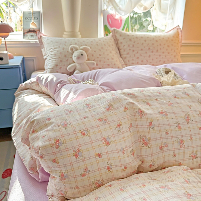 91家纺网 家纺一手货源 找家纺 卡普家居 2025新款全棉13070单品被套 梦幻花语