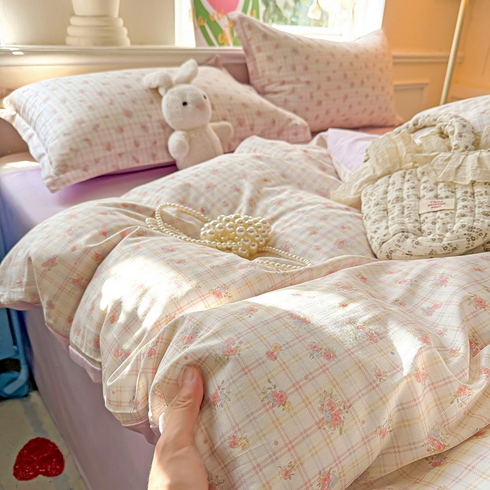 91家纺网 家纺一手货源 找家纺 卡普家居 2025新款全棉13070单品被套 梦幻花语