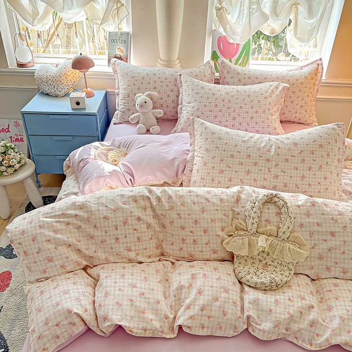 91家纺网 家纺一手货源 找家纺 卡普家居 2025新款全棉13070单品被套 梦幻花语