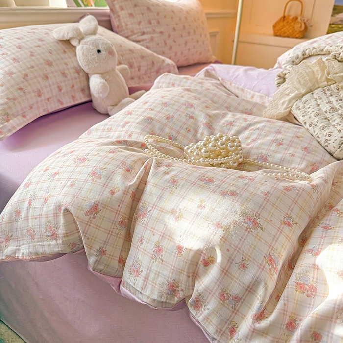 91家纺网 家纺一手货源 找家纺 卡普家居 2025新款全棉13070单品被套 梦幻花语