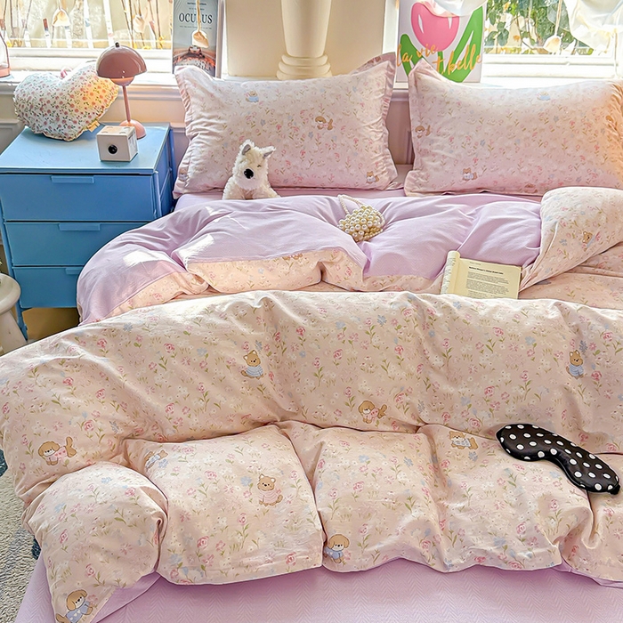 91家纺网 家纺一手货源 找家纺 卡普家居 2025新款全棉13070单品被套 甜梅手记