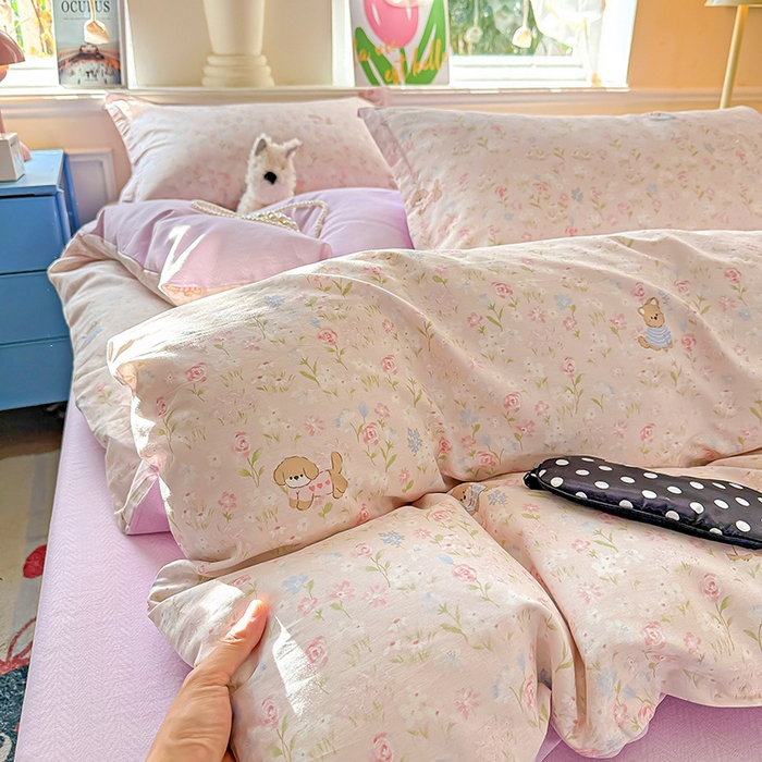 91家纺网 家纺一手货源 找家纺 卡普家居 2025新款全棉13070单品被套 甜梅手记