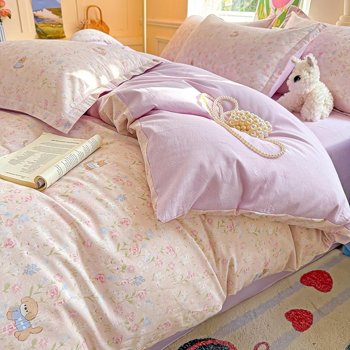 91家纺网 家纺一手货源 找家纺 卡普家居 2025新款全棉13070单品被套 甜梅手记