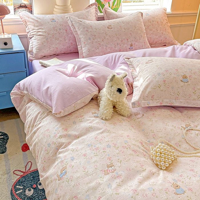 91家纺网 家纺一手货源 找家纺 卡普家居 2025新款全棉13070单品被套 甜梅手记