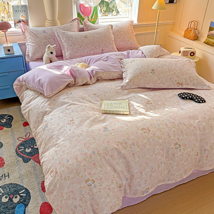 91家纺网 家纺一手货源 找家纺 卡普家居 2025新款全棉13070单品被套 甜梅手记