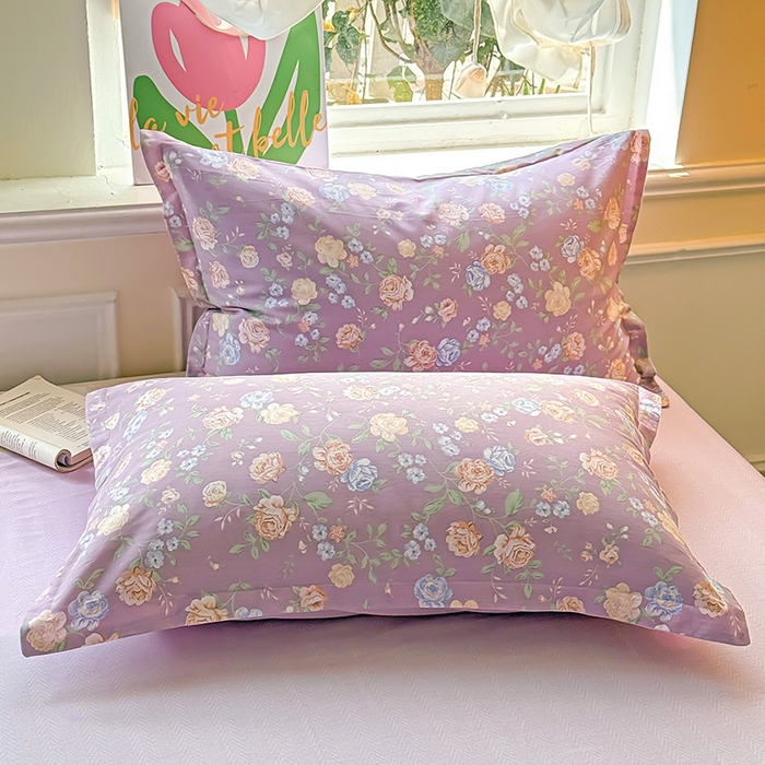 91家纺网 家纺一手货源 找家纺 卡普家居 2025新款全棉13070单品被套 庭院花间