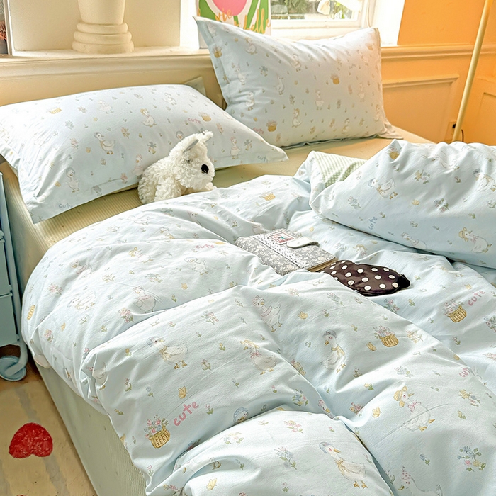 91家纺网 家纺一手货源 找家纺 卡普家居 2025新款全棉13070单品被套 阳台候鸟