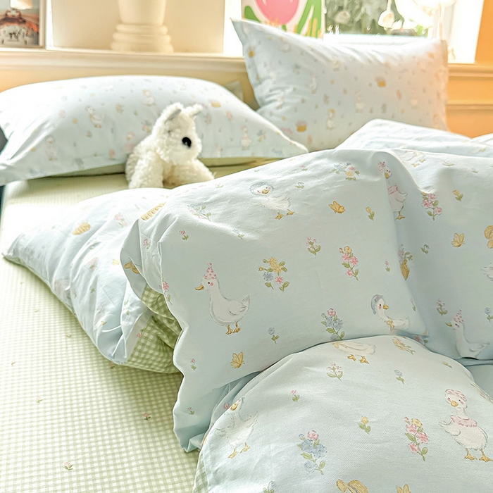 91家纺网 家纺一手货源 找家纺 卡普家居 2025新款全棉13070单品被套 阳台候鸟