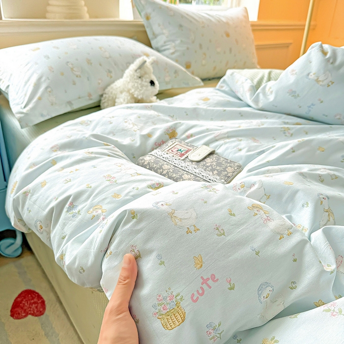 91家纺网 家纺一手货源 找家纺 卡普家居 2025新款全棉13070单品被套 阳台候鸟