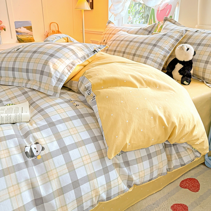 91家纺网 家纺一手货源 找家纺 卡普家居 2025新款全棉13070单品被套 竹林物语