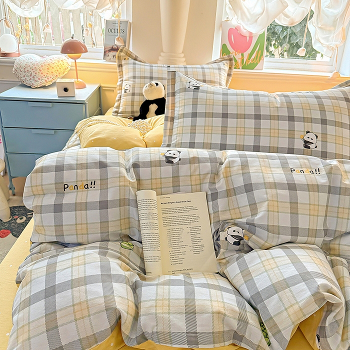 91家纺网 家纺一手货源 找家纺 卡普家居 2025新款全棉13070单品被套 竹林物语