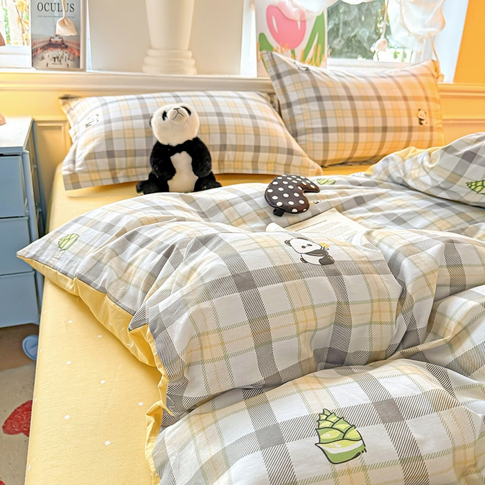 91家纺网 家纺一手货源 找家纺 卡普家居 2025新款全棉13070单品被套 竹林物语