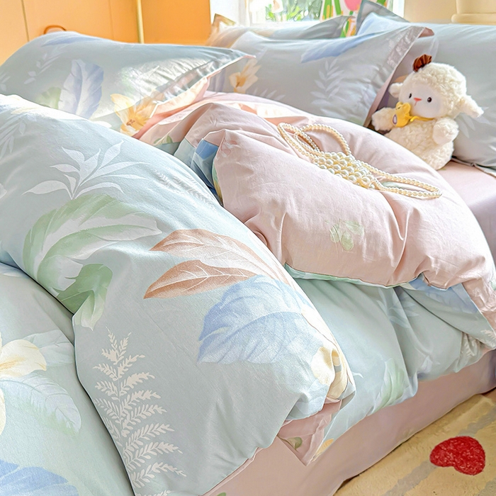 91家纺网 家纺一手货源 找家纺 卡普家居 2025新款全棉13070单品被套 紫夜倾城