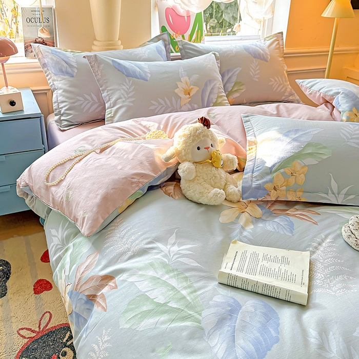 91家纺网 家纺一手货源 找家纺 卡普家居 2025新款全棉13070单品被套 紫夜倾城