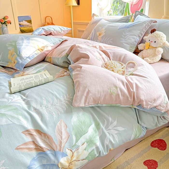 91家纺网 家纺一手货源 找家纺 卡普家居 2025新款全棉13070单品被套 紫夜倾城