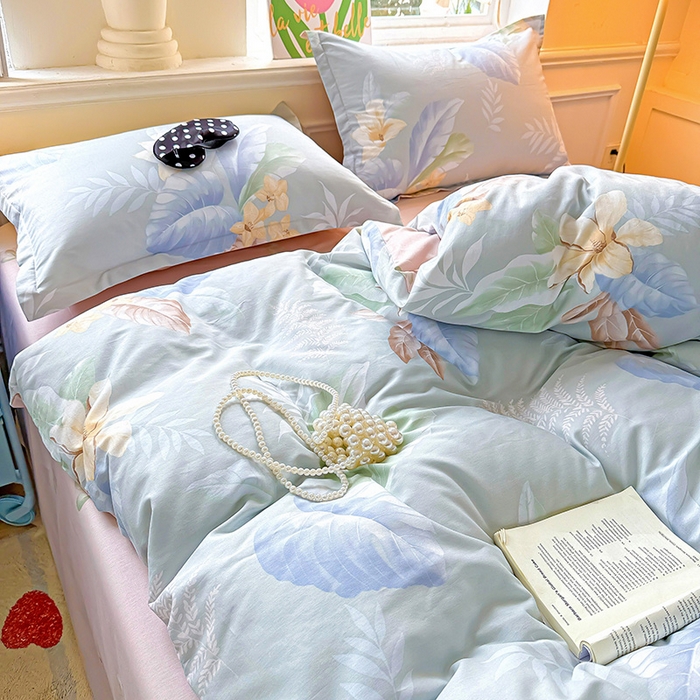 91家纺网 家纺一手货源 找家纺 卡普家居 2025新款全棉13070单品被套 紫夜倾城