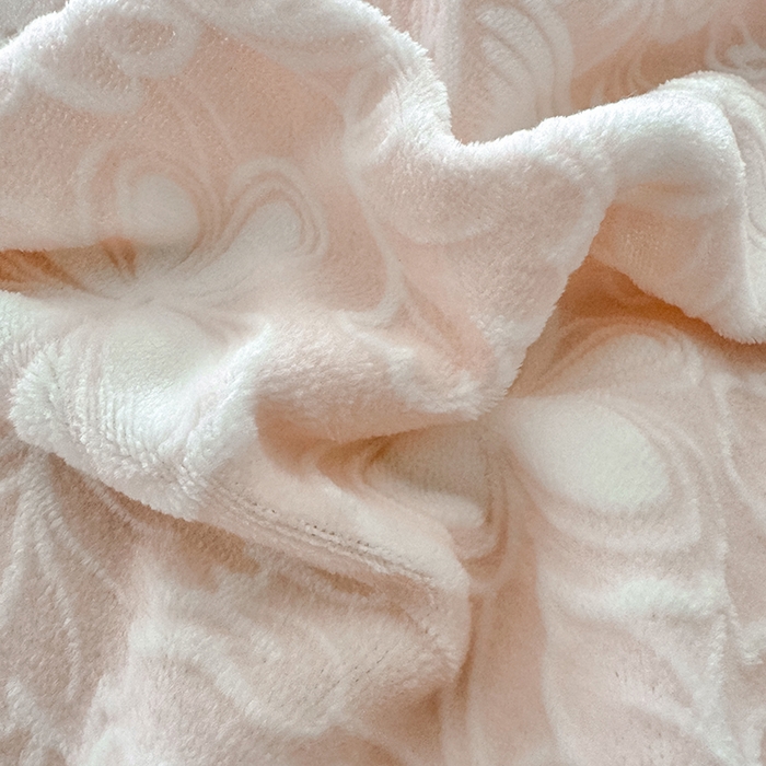 91家纺网 家纺一手货源 找家纺 锦格家纺 2025新款A类雕花牛奶绒花边四件套 米雅玉粉