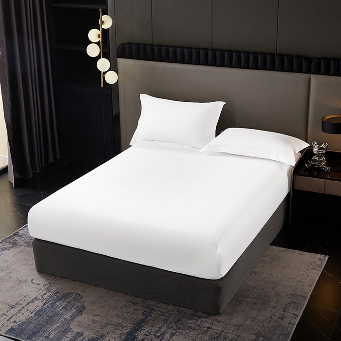 91家纺网 家纺一手货源 找家纺 （总）啊雅家居 2025新款40S全棉飞边预留缩水款酒店民宿宾馆四件套一套可订制