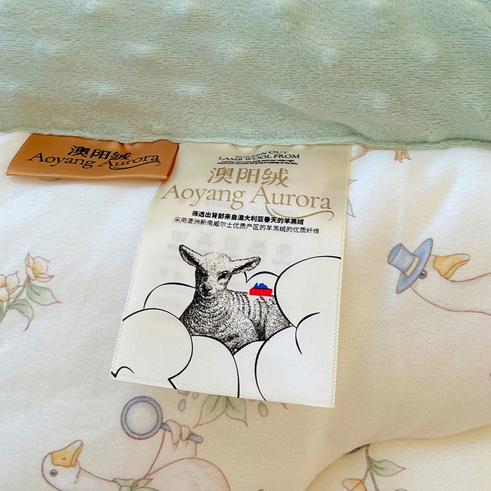 91家纺网 家纺一手货源 找家纺 丝涟家居 2025新款澳阳绒豆豆被系列 鸭鸭学堂