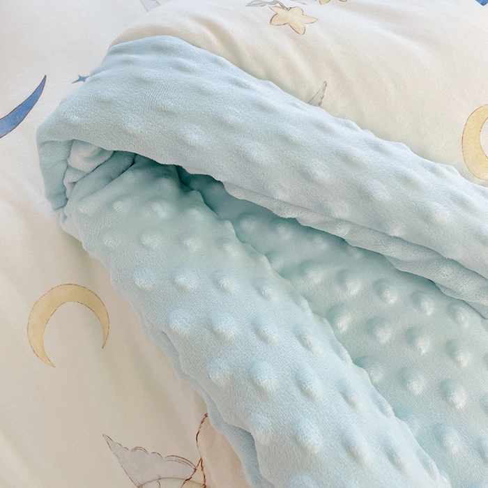 91家纺网 家纺一手货源 找家纺 丝涟家居 2025新款澳阳绒豆豆被系列 月影下的熊