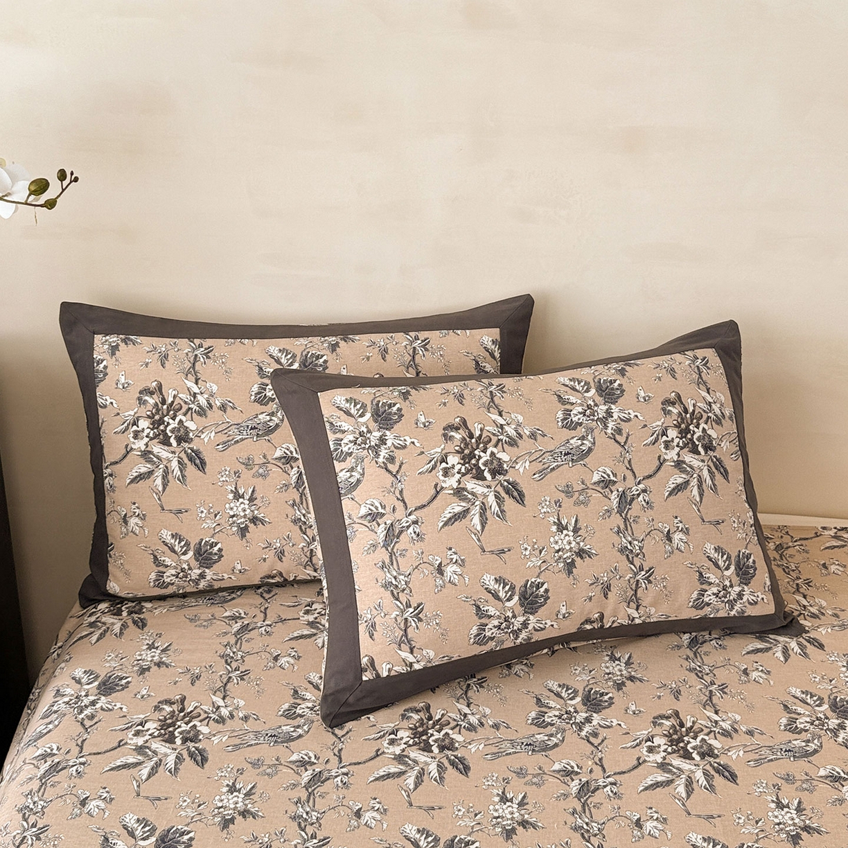 91家纺网 家纺一手货源 找家纺 （总）蓝邻家纺 2025新款全棉复古风磨毛拼角单床单系列