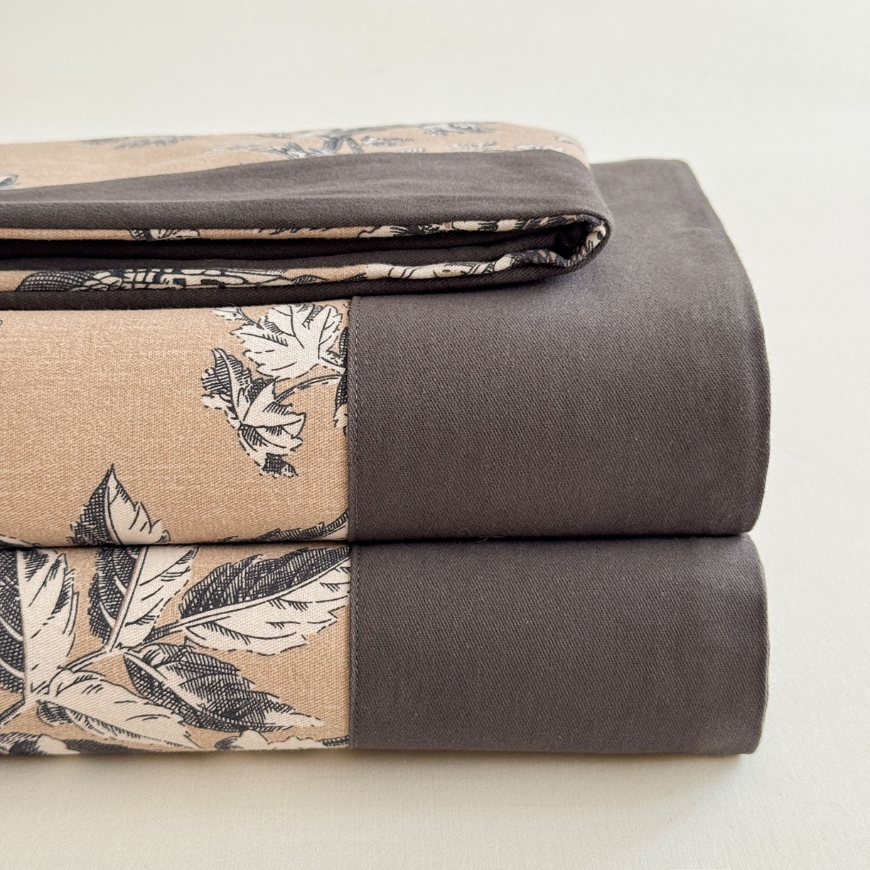 91家纺网 家纺一手货源 找家纺 （总）蓝邻家纺 2025新款全棉复古风磨毛拼角单床单系列