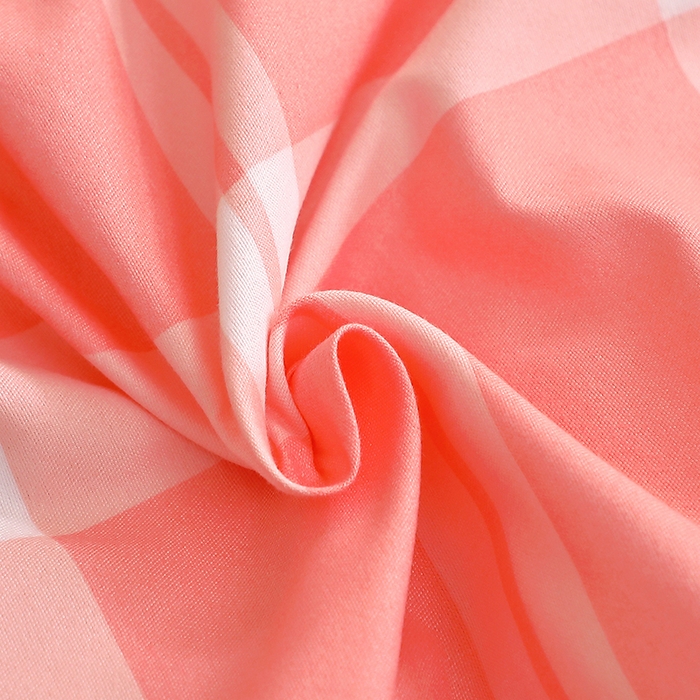 91家纺网 家纺一手货源 找家纺 北部居 2025新款加厚化纤四件套 粉大格