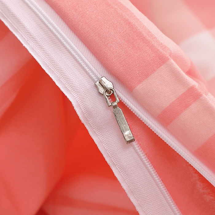 91家纺网 家纺一手货源 找家纺 北部居 2025新款加厚化纤四件套 粉大格