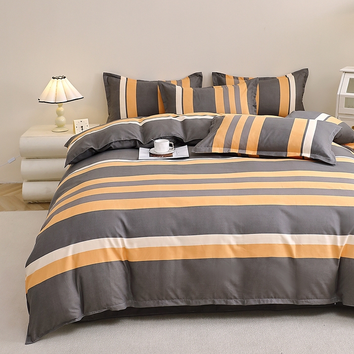 91家纺网 家纺一手货源 找家纺 北部居 2025新款加厚化纤四件套 致青春