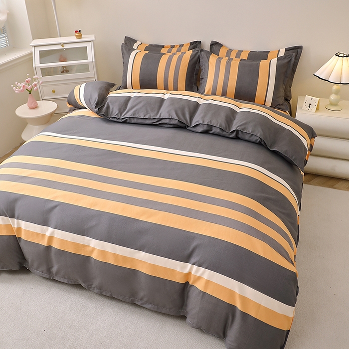 91家纺网 家纺一手货源 找家纺 北部居 2025新款加厚化纤四件套 致青春