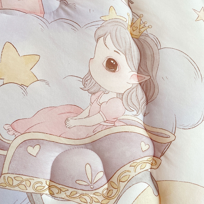 91家纺网 家纺一手货源 找家纺 丝涟家居 2025新款A类恒温棉云朵被大版   云上城堡