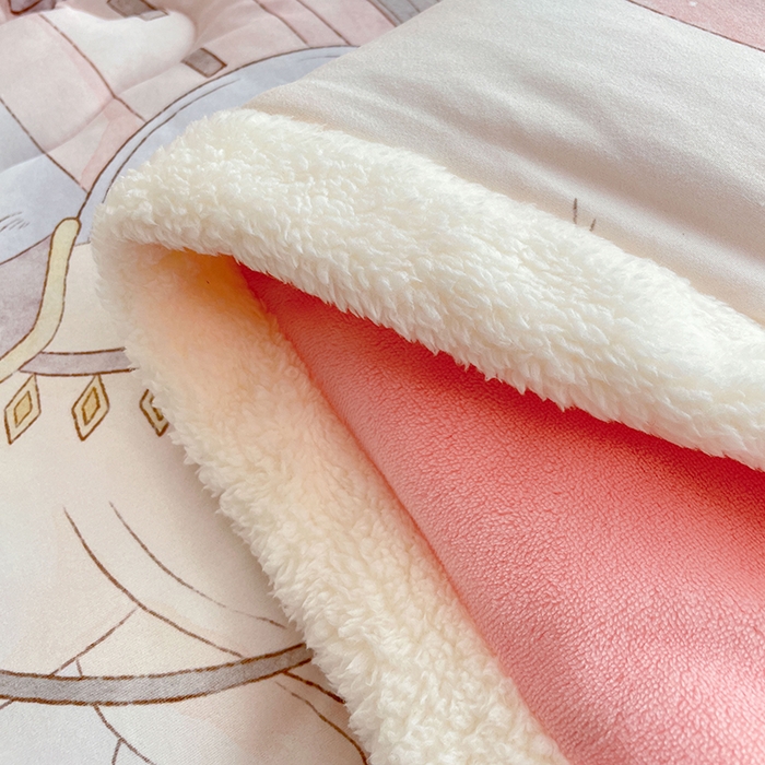 91家纺网 家纺一手货源 找家纺 丝涟家居 2025新款A类恒温棉云朵被大版   云上城堡