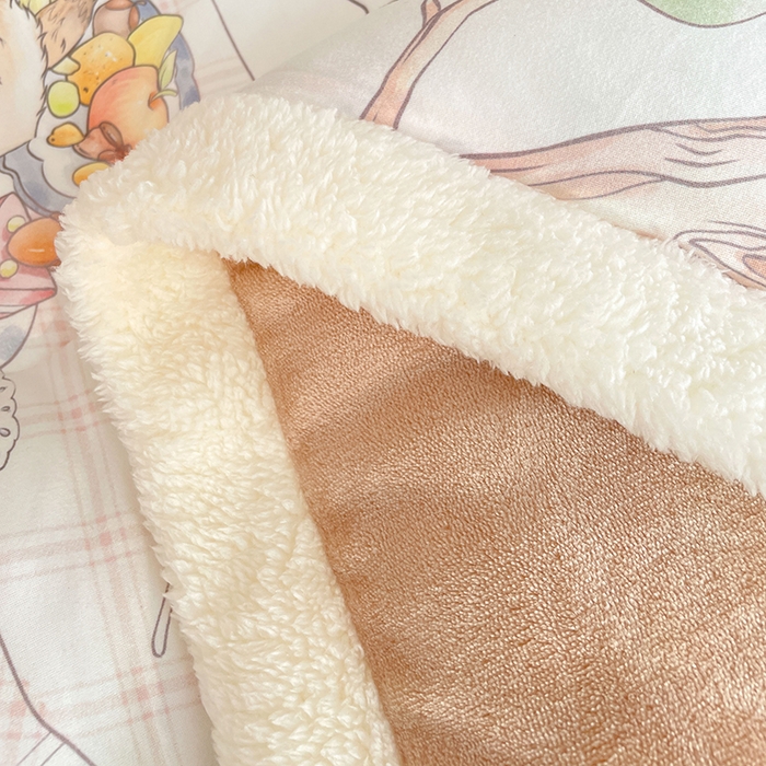 91家纺网 家纺一手货源 找家纺 丝涟家居 2025新款A类恒温棉云朵被大版   花园聚会